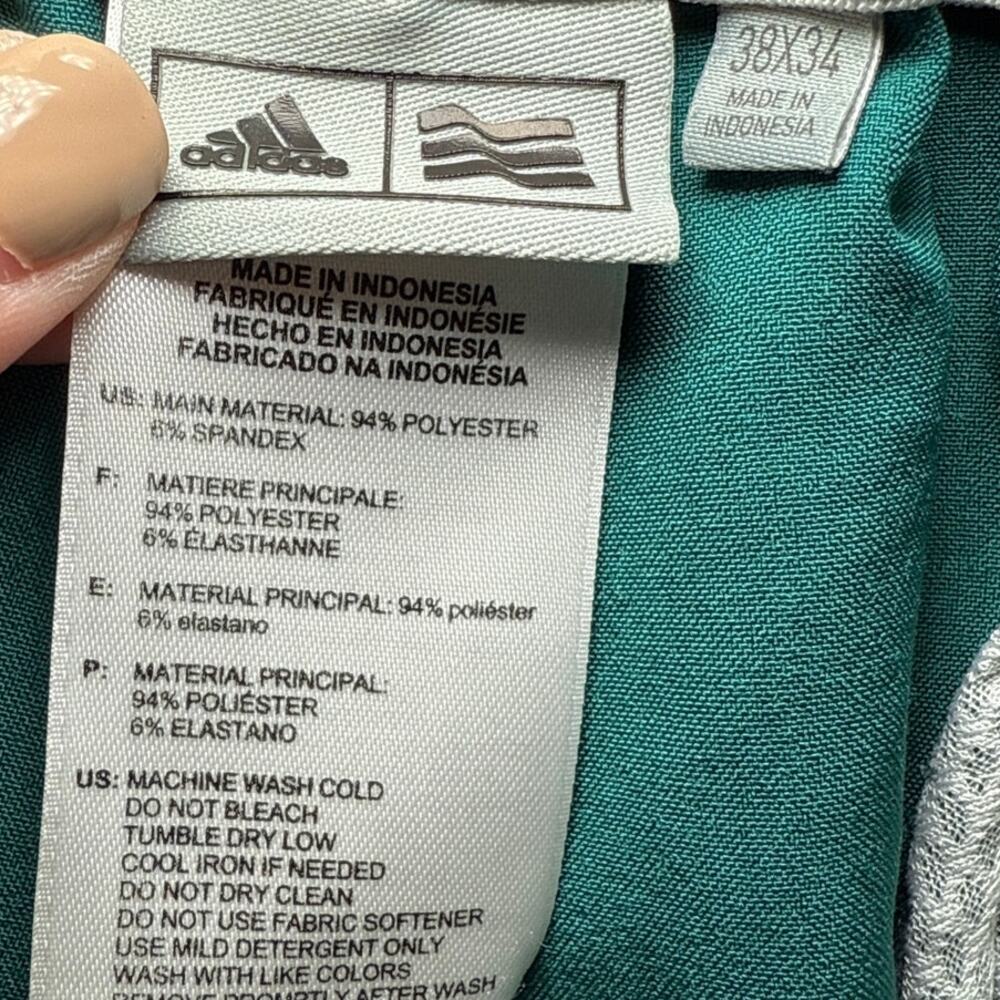 Adidas blue golf performance stretch waist pants mens 38/34 athletic‎ outdoor - Picture 3 of 9